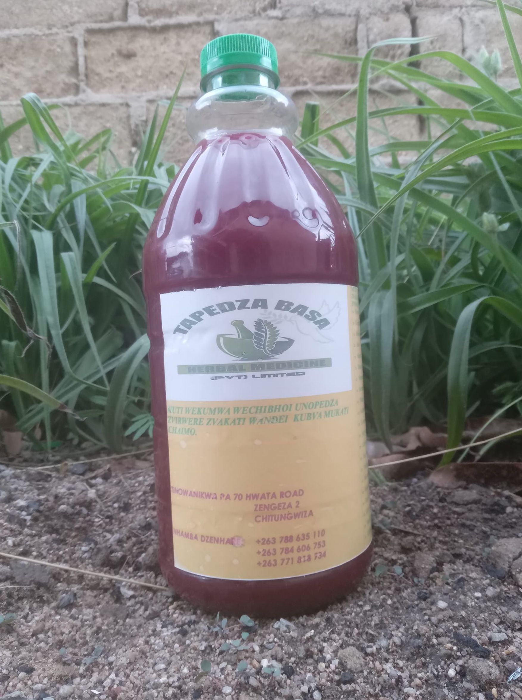 Tapedza Basa Herbal Medicine Bottle